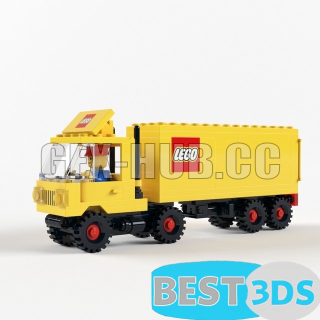 Lego 6692 Tractor Trailer 3D Model