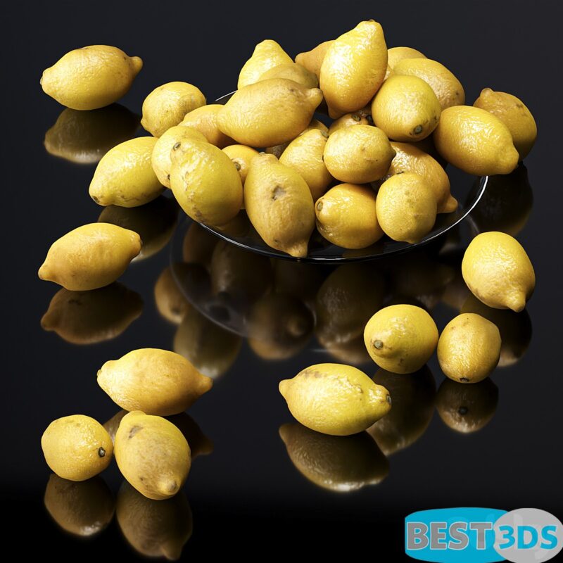 Citrons dans une assiette en verre
