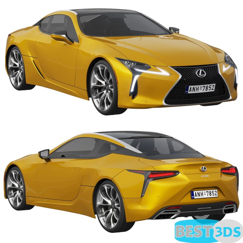 Lexus LC 500 2023 3D Model