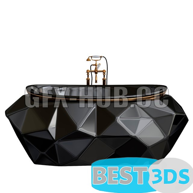 Baignoire Black Diamond – Maison Valentina