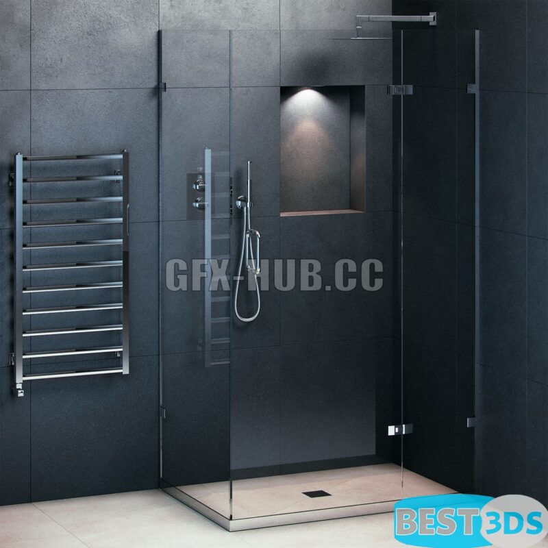 Douche Majestic Portofino avec sèche‑serviettes