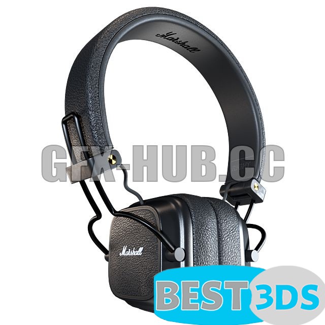 Modèle 3D de Marshall Major Black