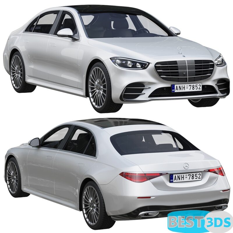 Mercedes-Benz S-Class AMG w223 3D Model