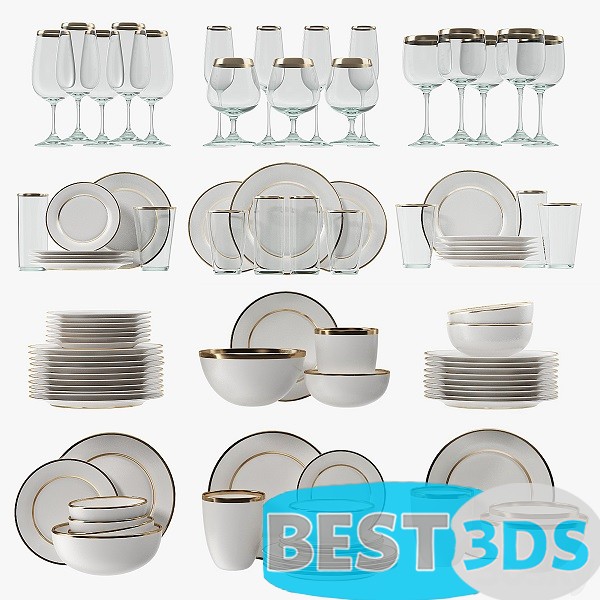 Accessoire de cuisine – Modern Glasses and Plates