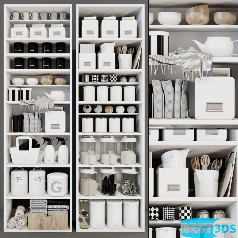 Décor de cuisine – Modern Racks With Decor