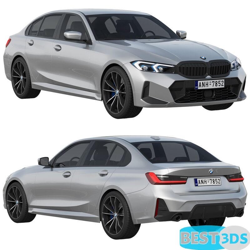 Modern car BMW 3er Limousine 3D Model