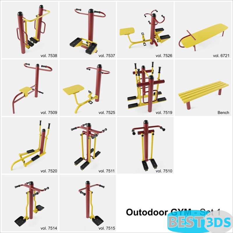 Ensemble de gym extérieur-
