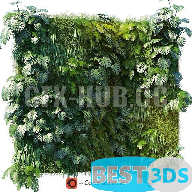 Modèle 3D de Phytowall -