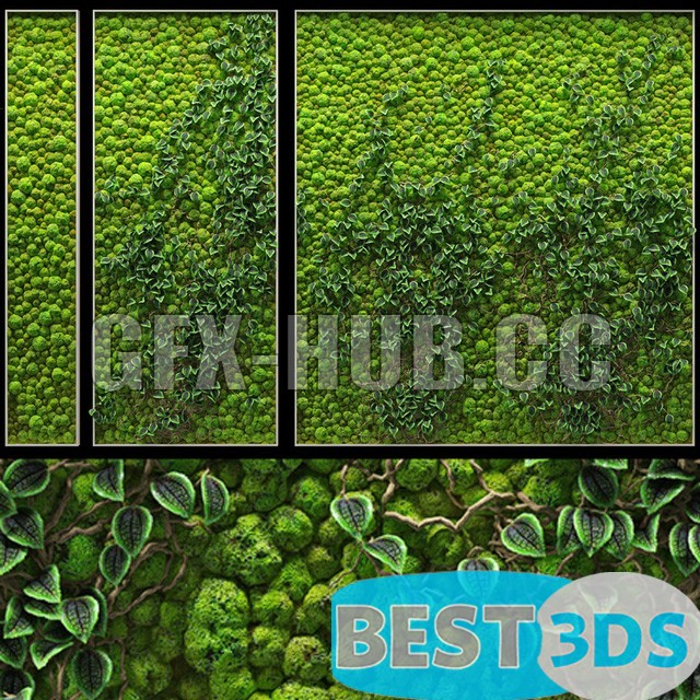 Modèle 3D de Phytowall from several panels