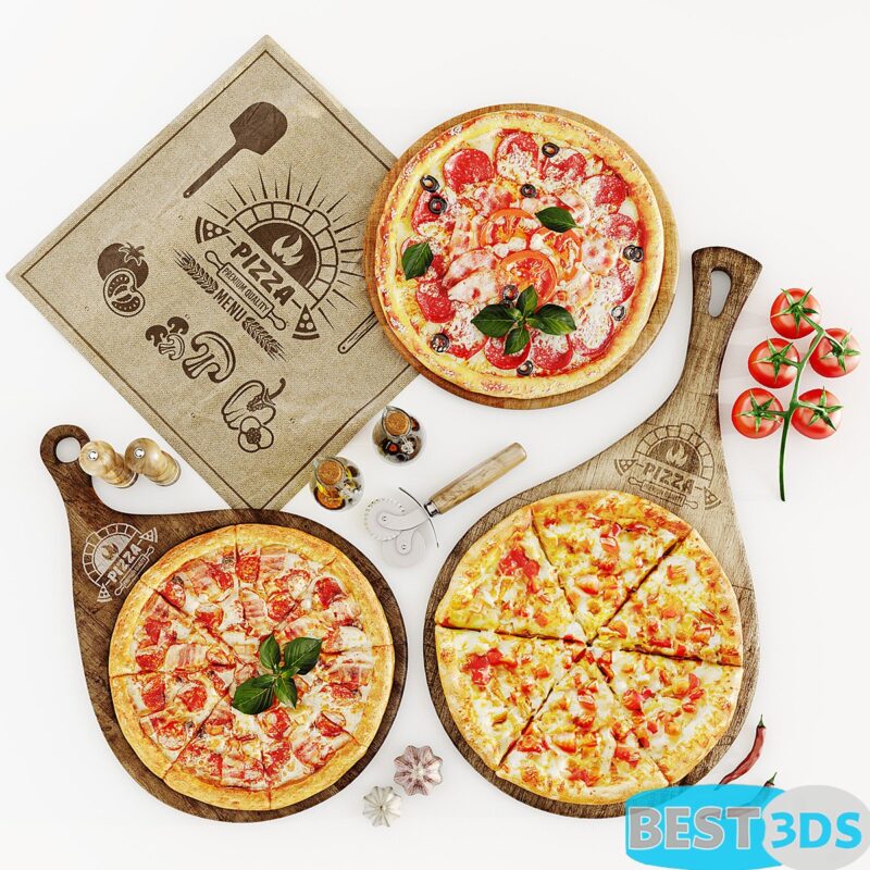 Assortiment de pizzas