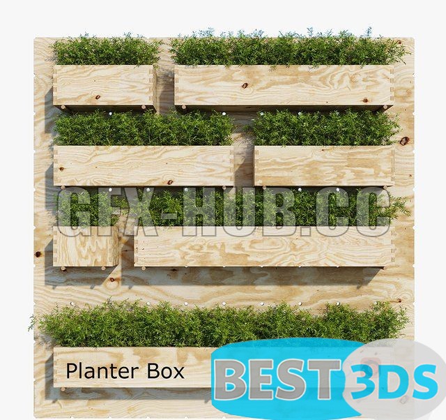 Modèle 3D de Planter box one