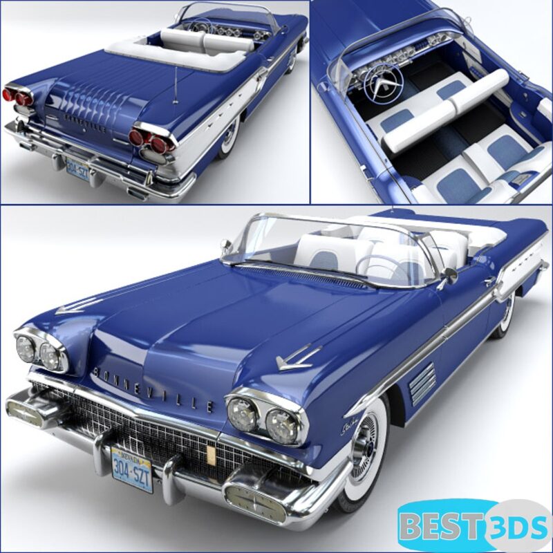 Pontiac Bonneville1958 3D Model