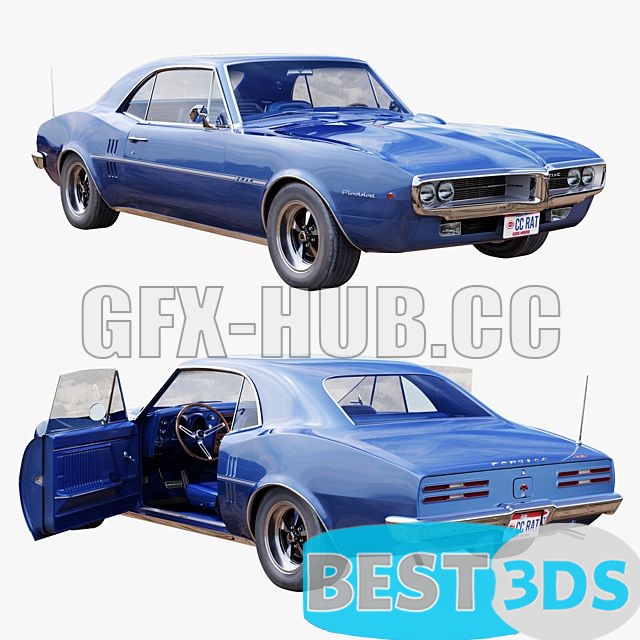 Pontiac Firebird 1967 3D Model