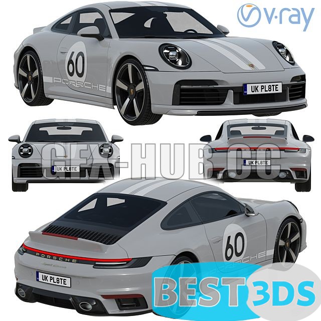 Porsche 911 Sport Classic 3D Model
