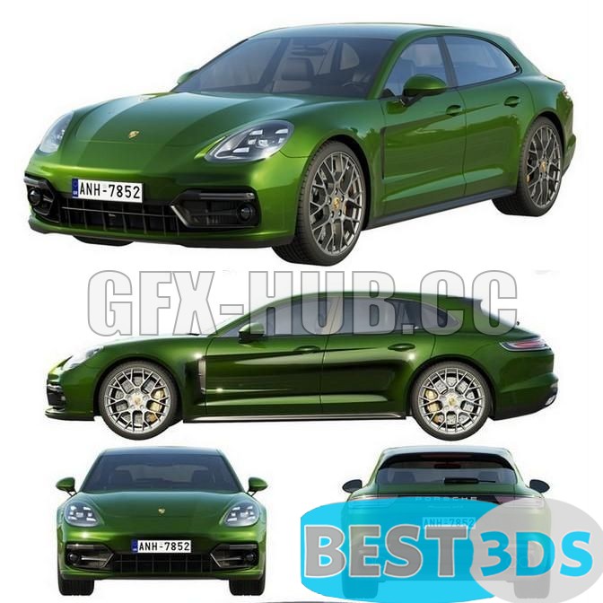 Porsche Panamera GTS Sport Turismo 3D Model