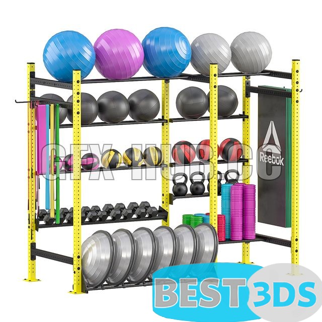 Rack pour matériel sportif