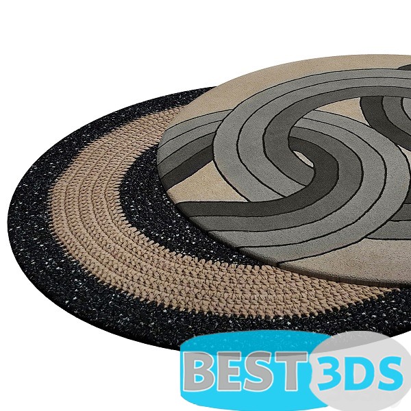 Tapis rond moelleux
