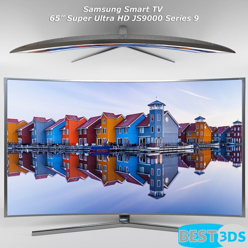 Modèle 3D de Samsung 65 SUHD 4K Curved Smart TV JS9000