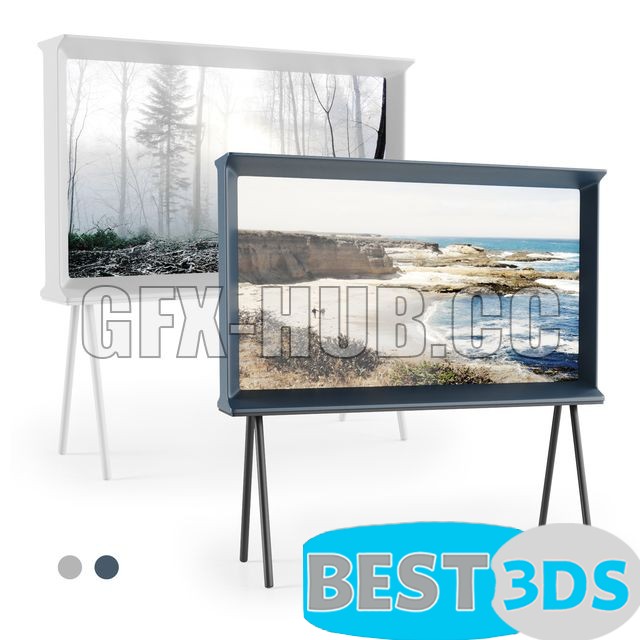 Modèle 3D de Samsung Serif TV