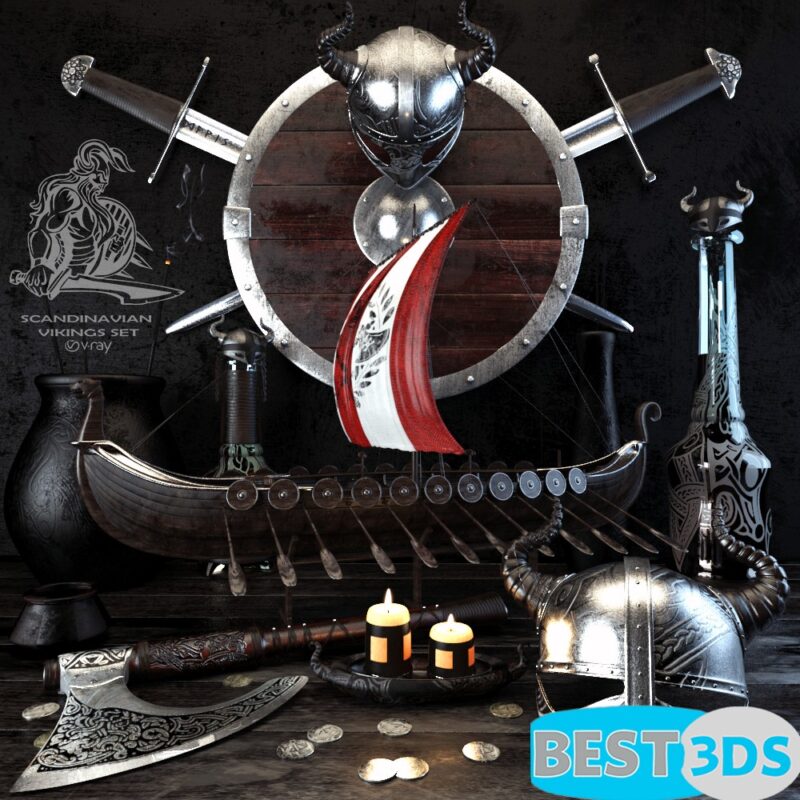 Modèle 3D de Scandinavian