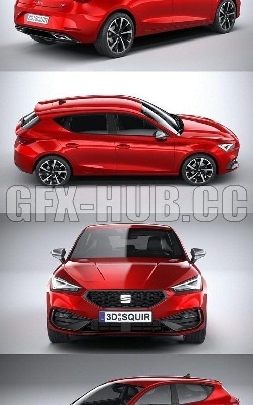 Seat Leon FR 3D Model