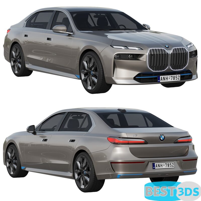 Sedan BMW i7 3D Model