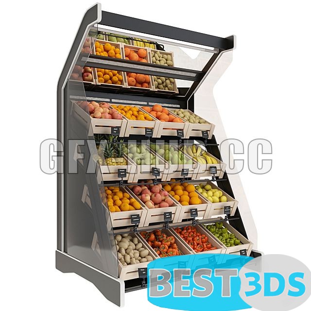 Étagères avec produits