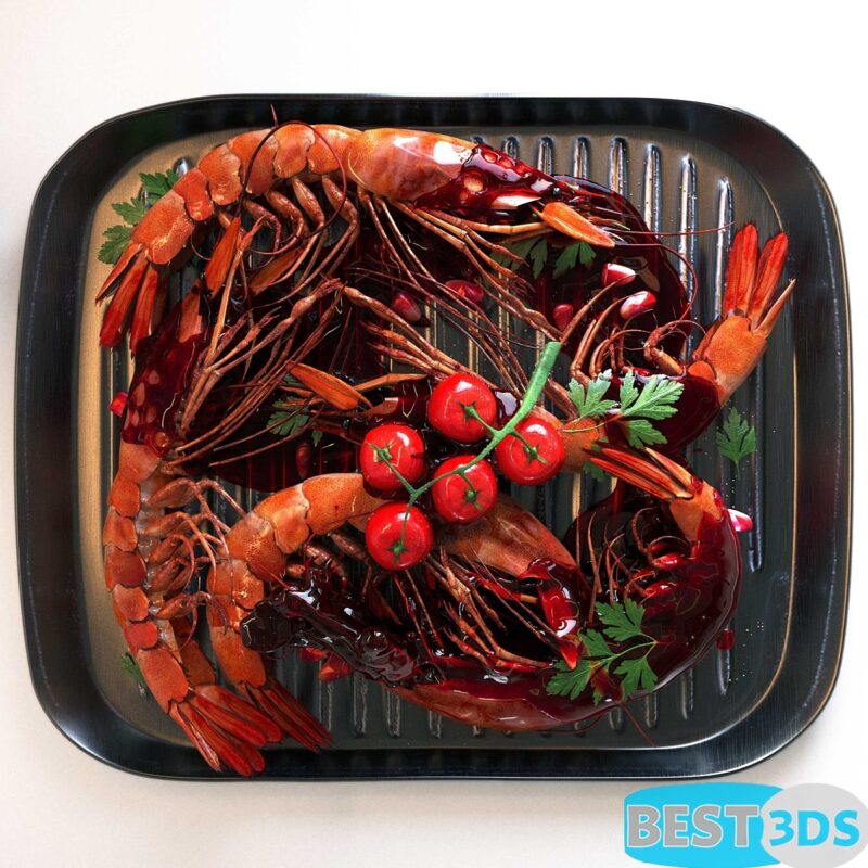 Plat de crevettes