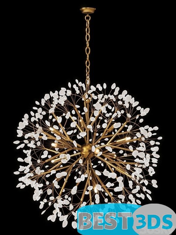 Chandelier Quartz à 12 lumières