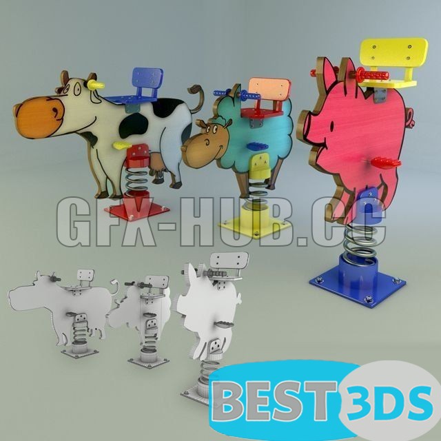Pack model 3D- Equipement D'enfant – Image 48