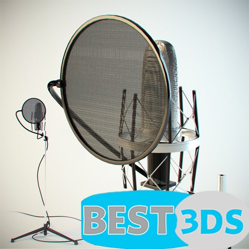 Modèle 3D de microphone