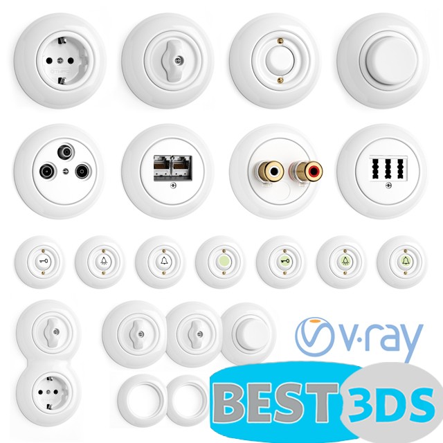 Modèle 3D de Switches and sockets