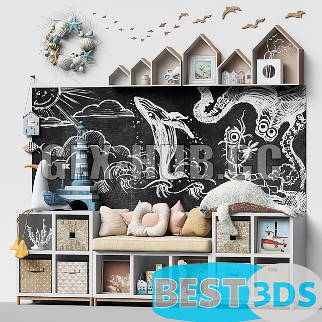 Pack model 3D- Equipement D'enfant – Image 19
