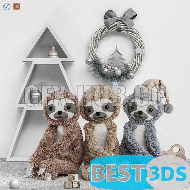 Pack model 3D- Equipement D'enfant – Image 16