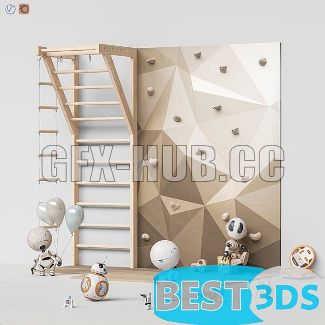 Pack model 3D- Equipement D'enfant – Image 18
