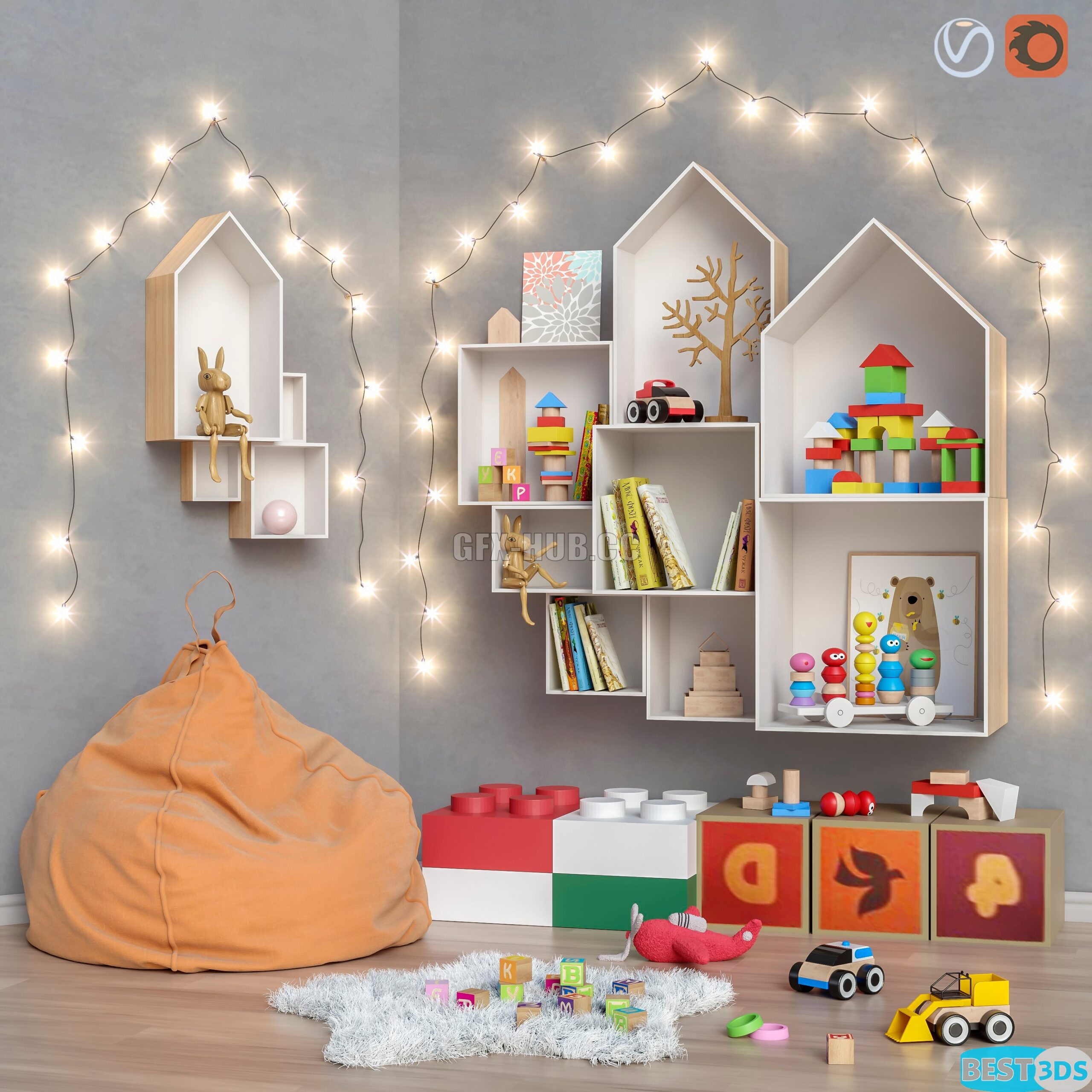 Pack model 3D- Equipement D'enfant – Image 35
