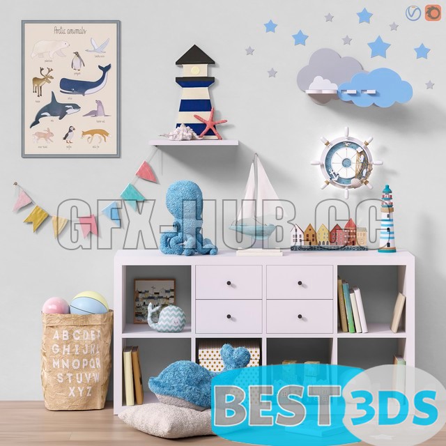 Pack model 3D- Equipement D'enfant – Image 25