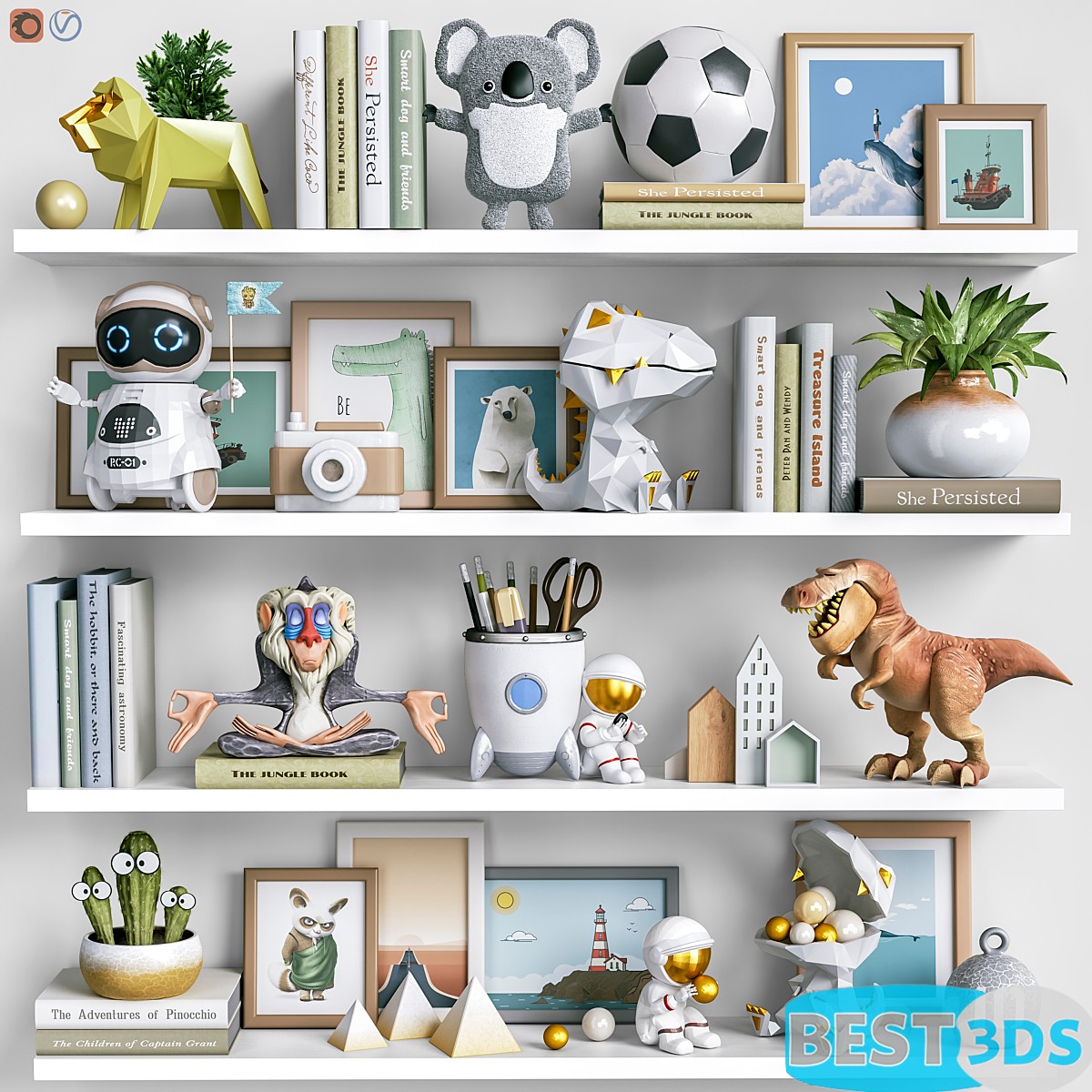 Pack model 3D- Equipement D'enfant – Image 21
