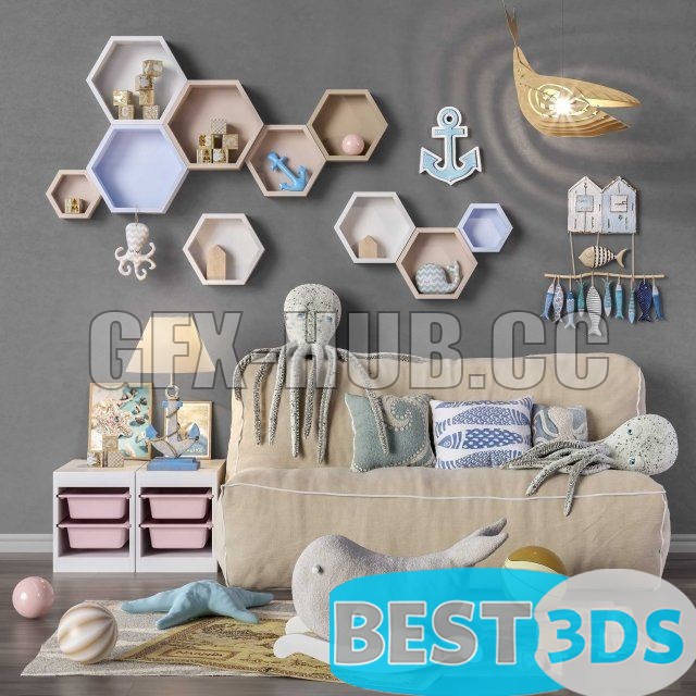 Pack model 3D- Equipement D'enfant – Image 32