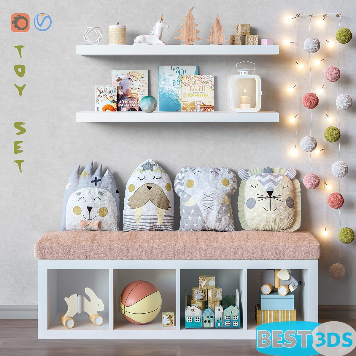 Pack model 3D- Equipement D'enfant – Image 29