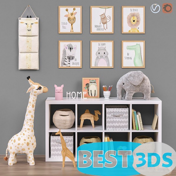 Pack model 3D- Equipement D'enfant – Image 26