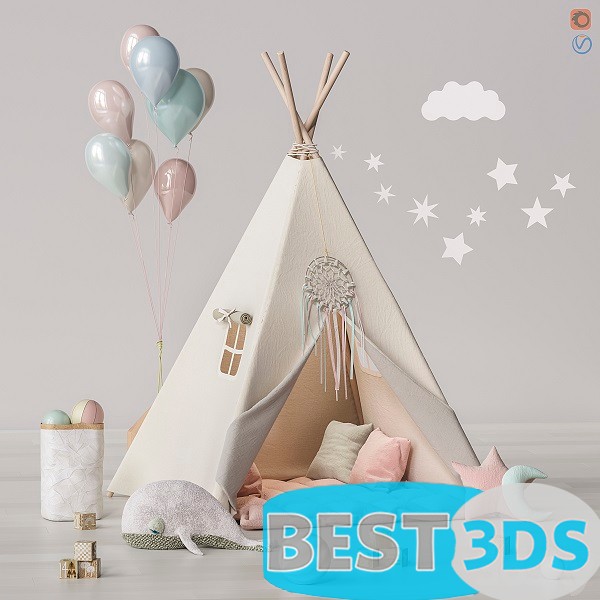 Pack model 3D- Equipement D'enfant – Image 13
