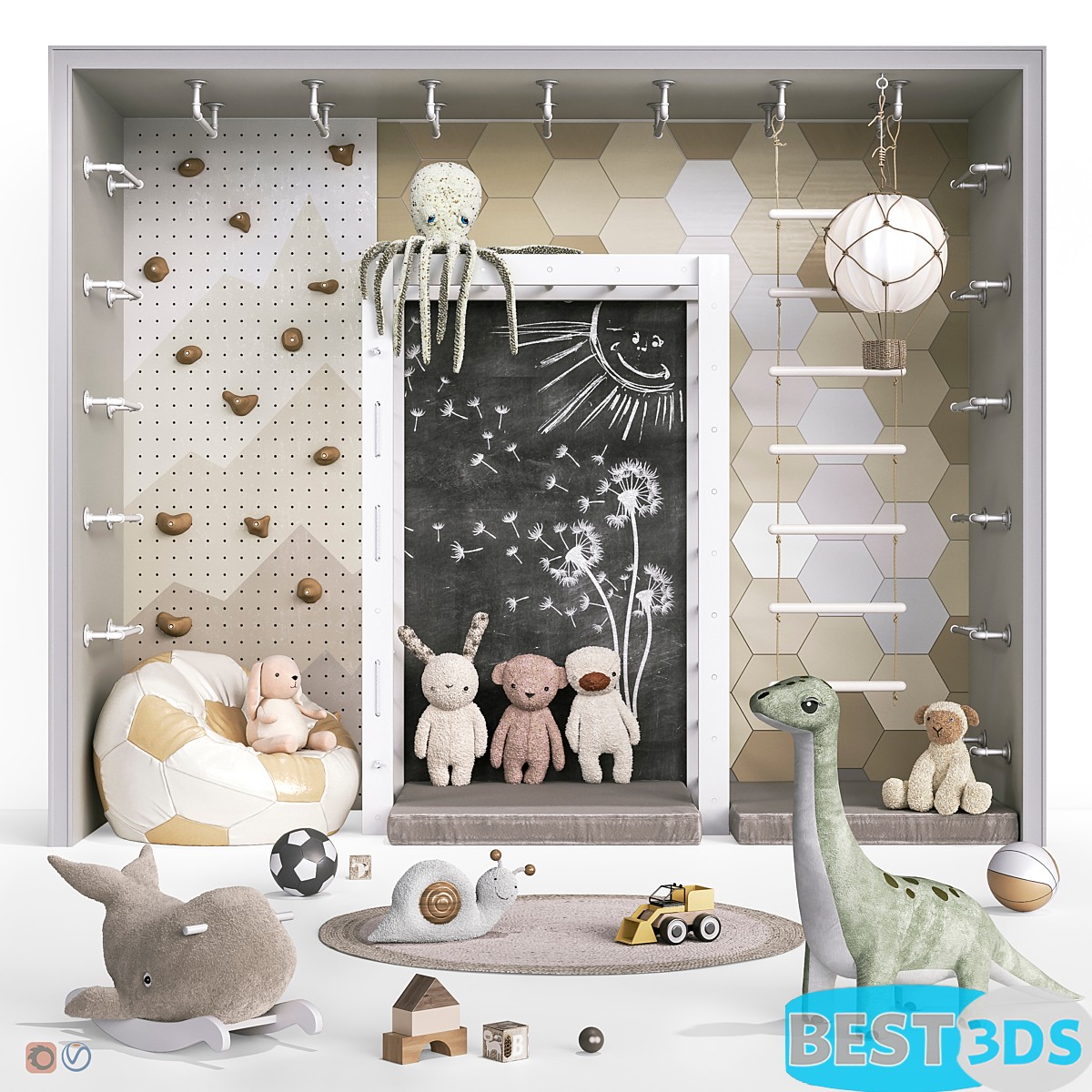 Pack model 3D- Equipement D'enfant – Image 11