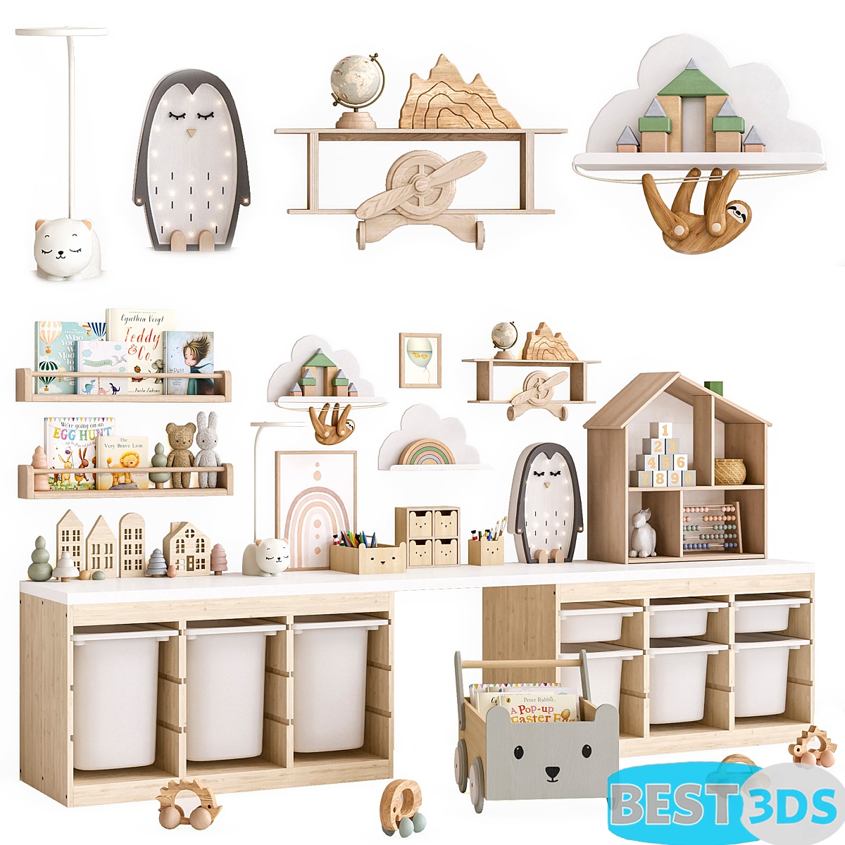Pack model 3D- Equipement D'enfant – Image 22