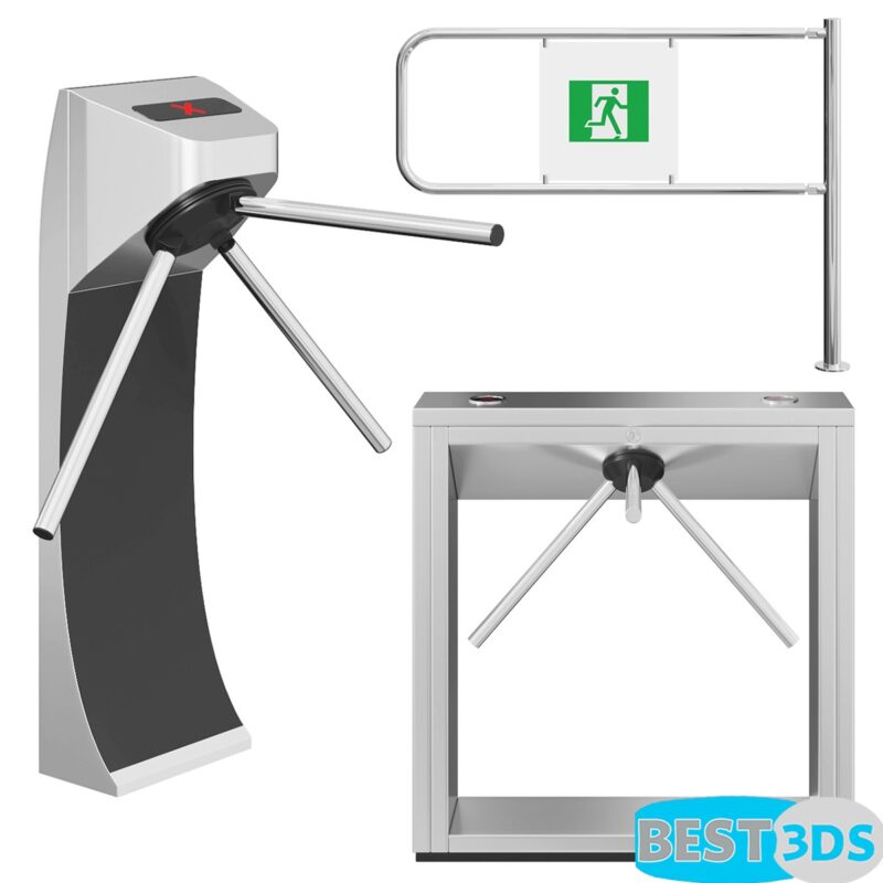Modèle 3D de Turnstiles PERCO