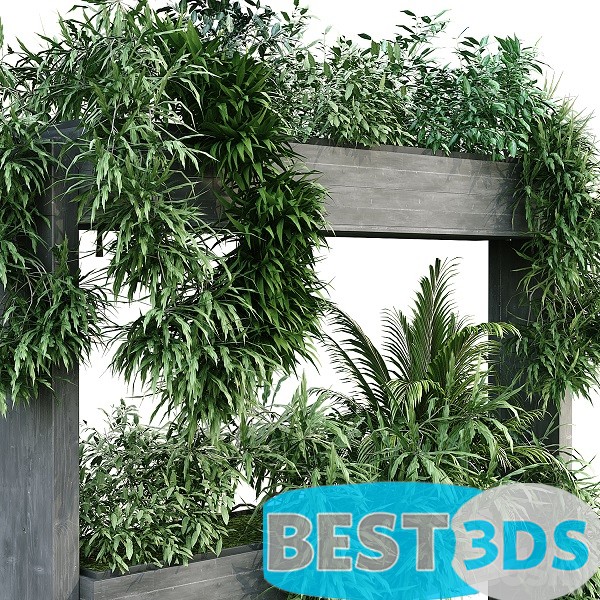 Modèle 3D de Vertical Plant Set 191