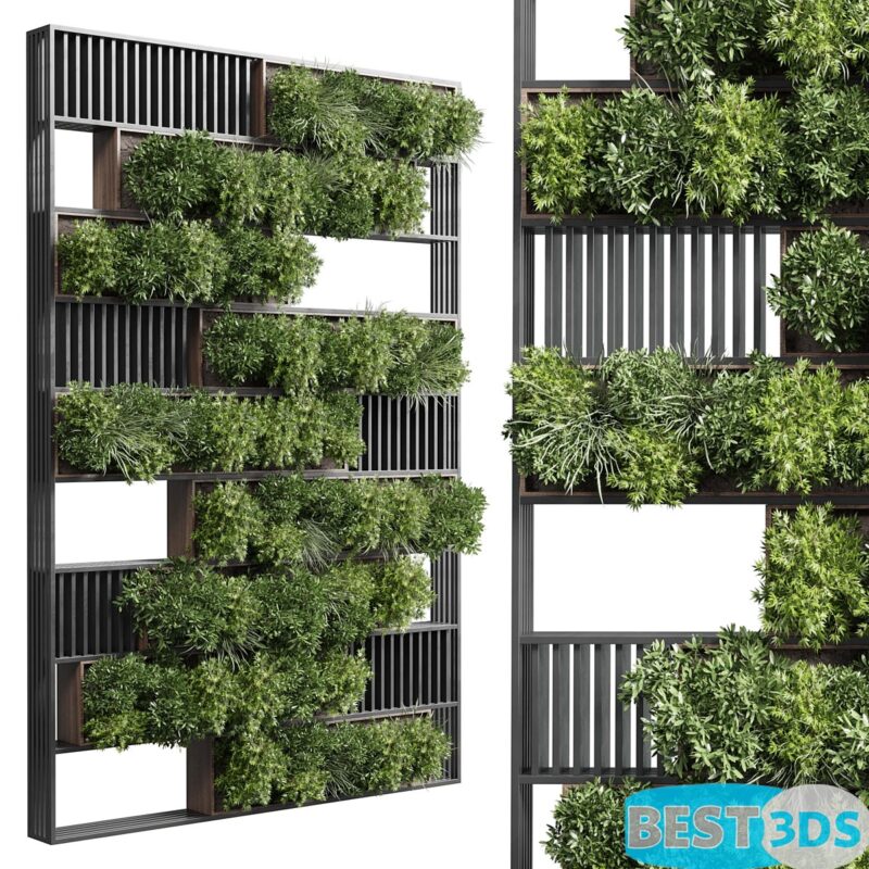 Modèle 3D de Vertical graden wall decor box 35