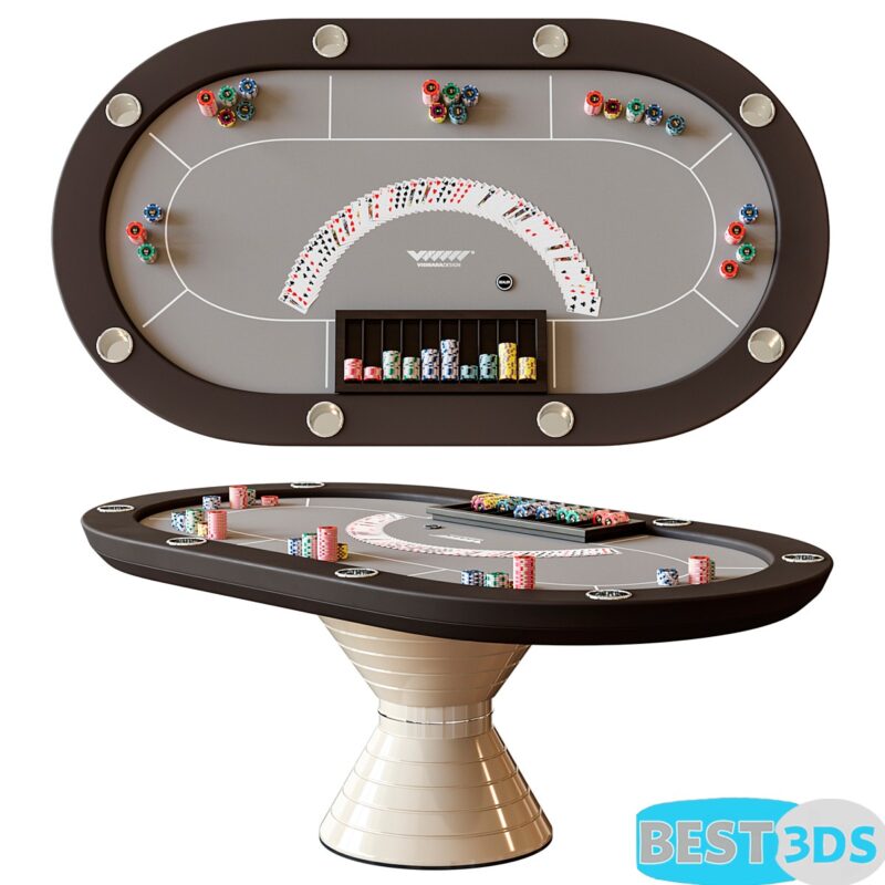 Table de poker Vismara Design
