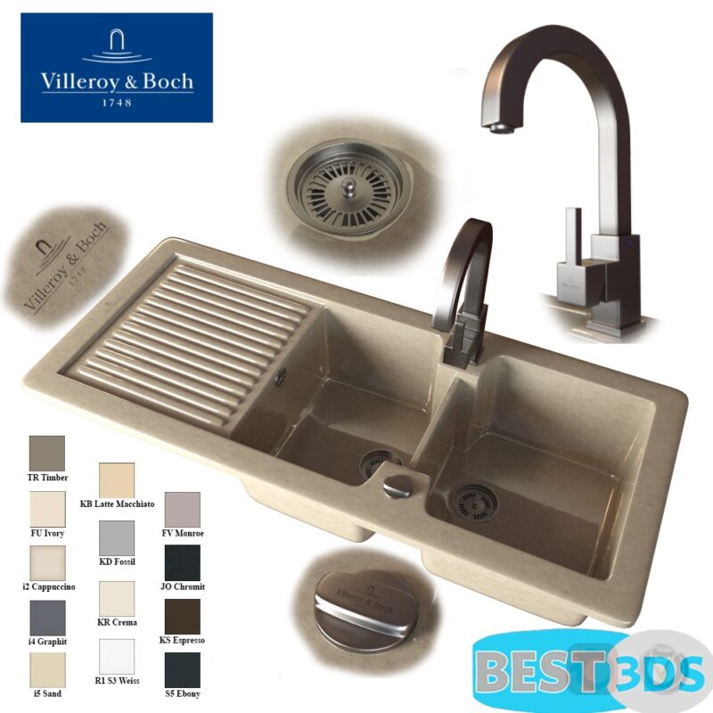 Wash kitchen ceramic Condor (13 colors)