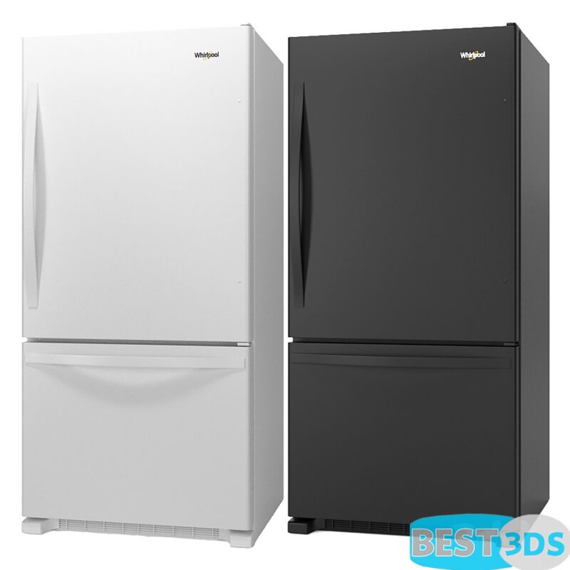 Whirlpool 33-inches wide Bottom-Freezer Refrigerator3